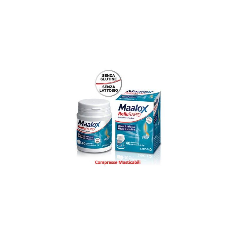 MAALOX REFLURAPID 40CPR MASTIC MAALOX PLUS