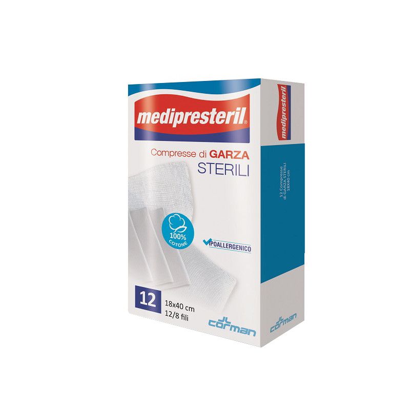 GARZA MEDIPRESTERIL 12/8 18X40 MEDI PRESTERIL