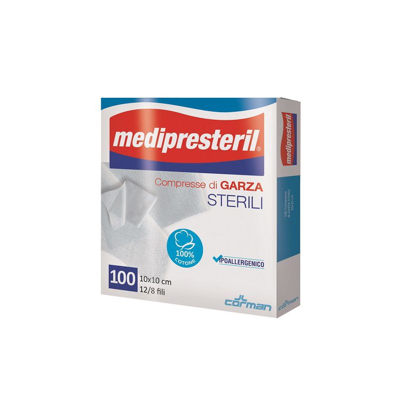 GARZA MEDIPRESTERIL 12/8 10X10 MEDI PRESTERIL