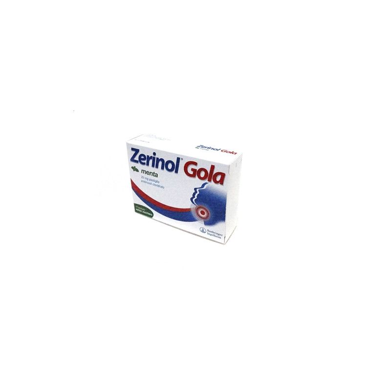 ZERINOL GOLA MENTA*18PAST 20MG ZERINOL GOLA