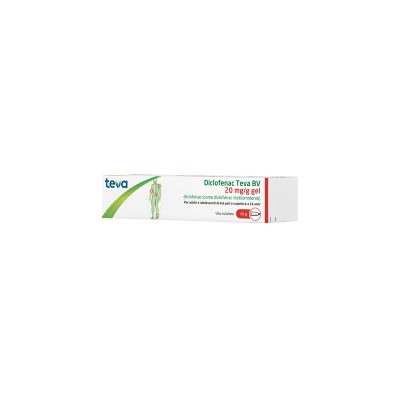 DICLOFENAC TEVA*GEL 60G 20MG/G TEVA