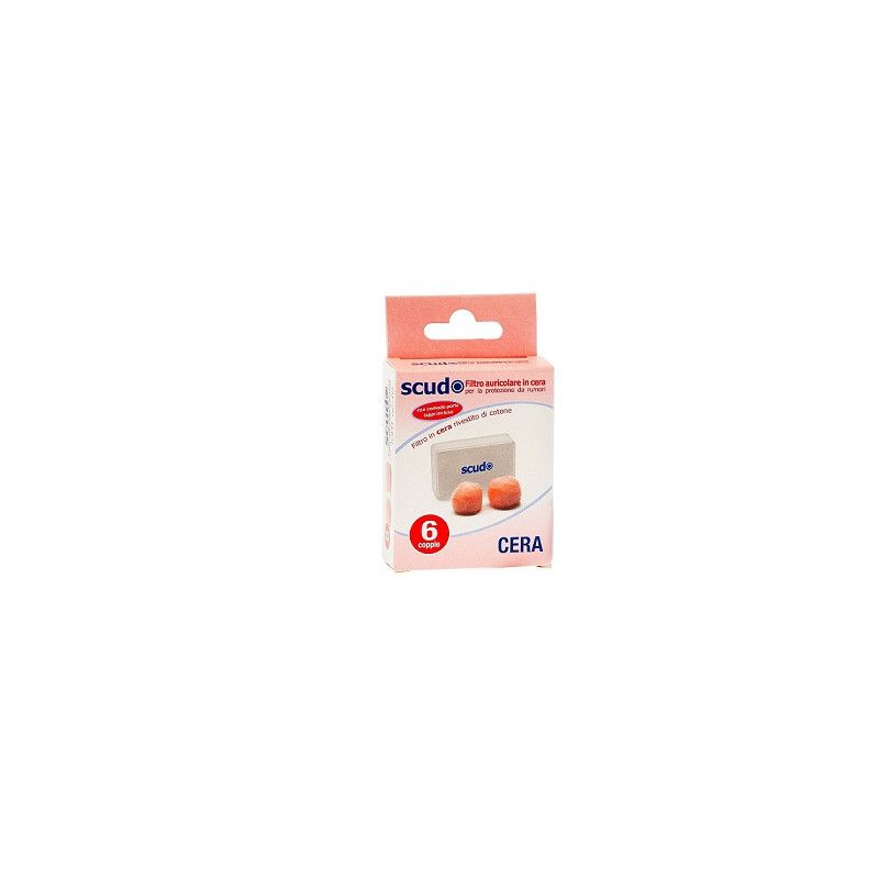 EARPLUG SCUDO CERA 6COPPIE 12P 