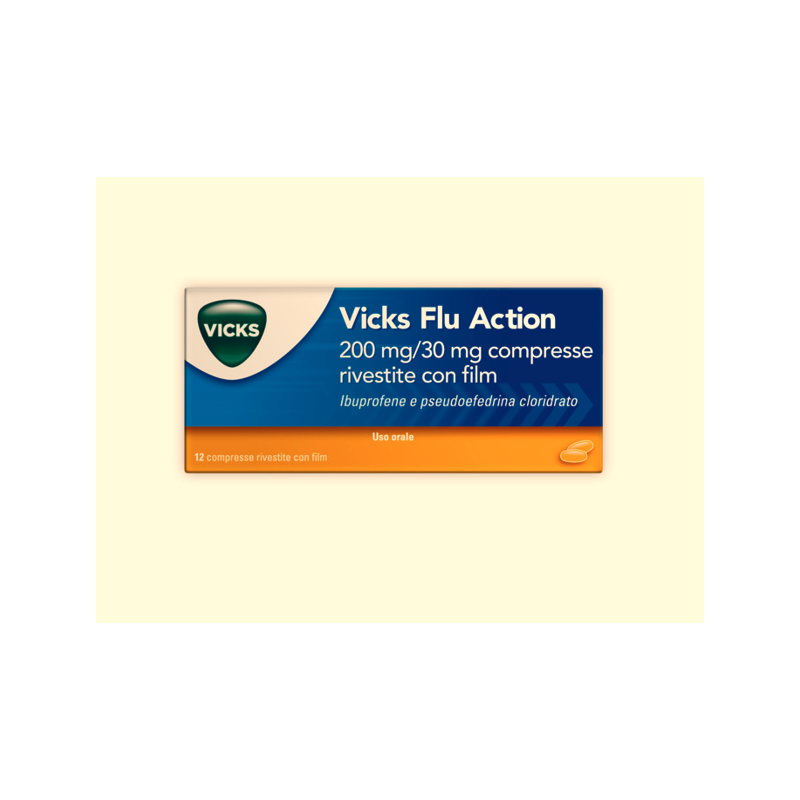 VICKS FLU ACTION*12CPR200+30MG VICKS VAPORUB