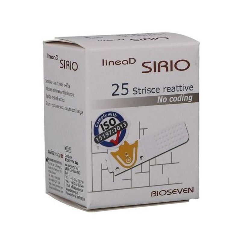 LINEA D SIRIO GLICEMIA 25STR 