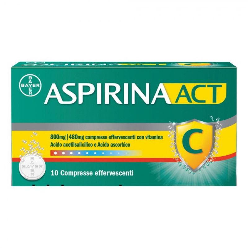 ASPIRINAACT*10CPR EFF800+480MG ASPIRINA C