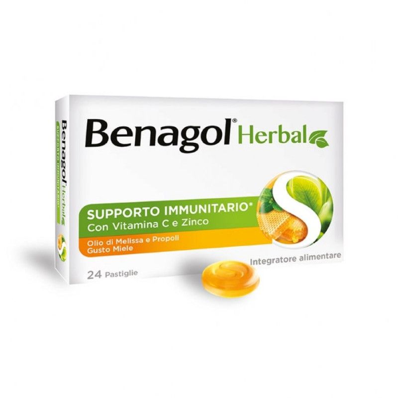 BENAGOL HERBAL MIELE 24PAST BENAGOL GOLA