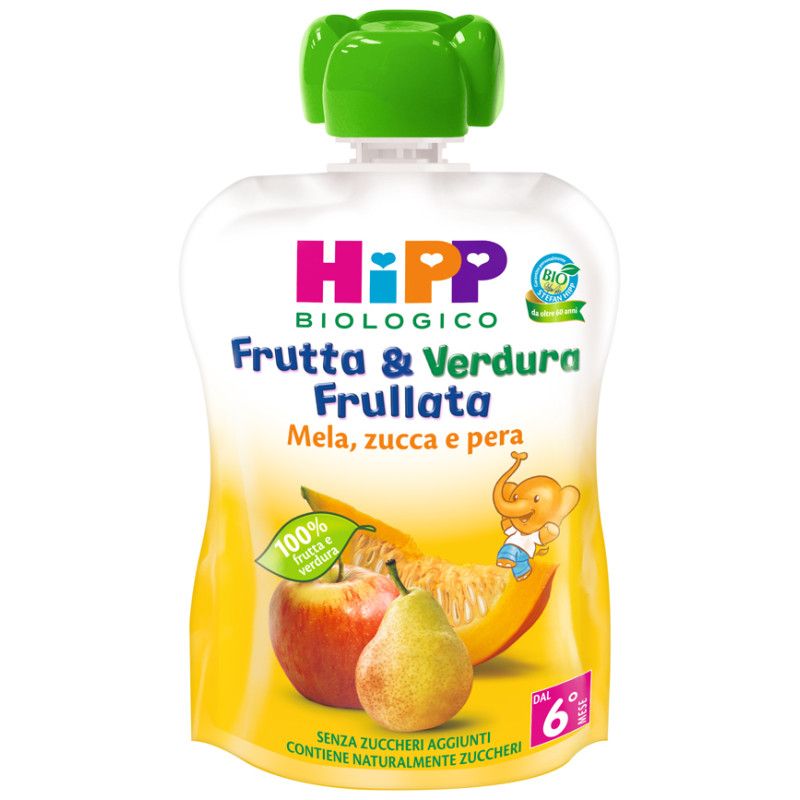 HIPP BIO FRUT&VER MEL/PE/ZU90G HIPP