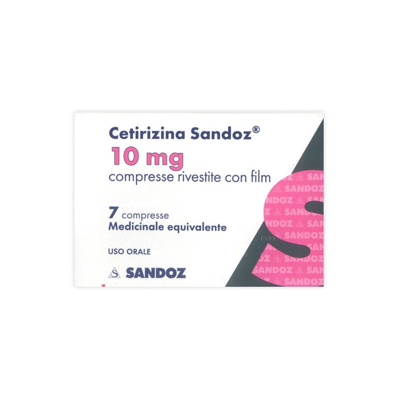 CETIRIZINA SAND*7CPR RIV 10MG SANDOZ