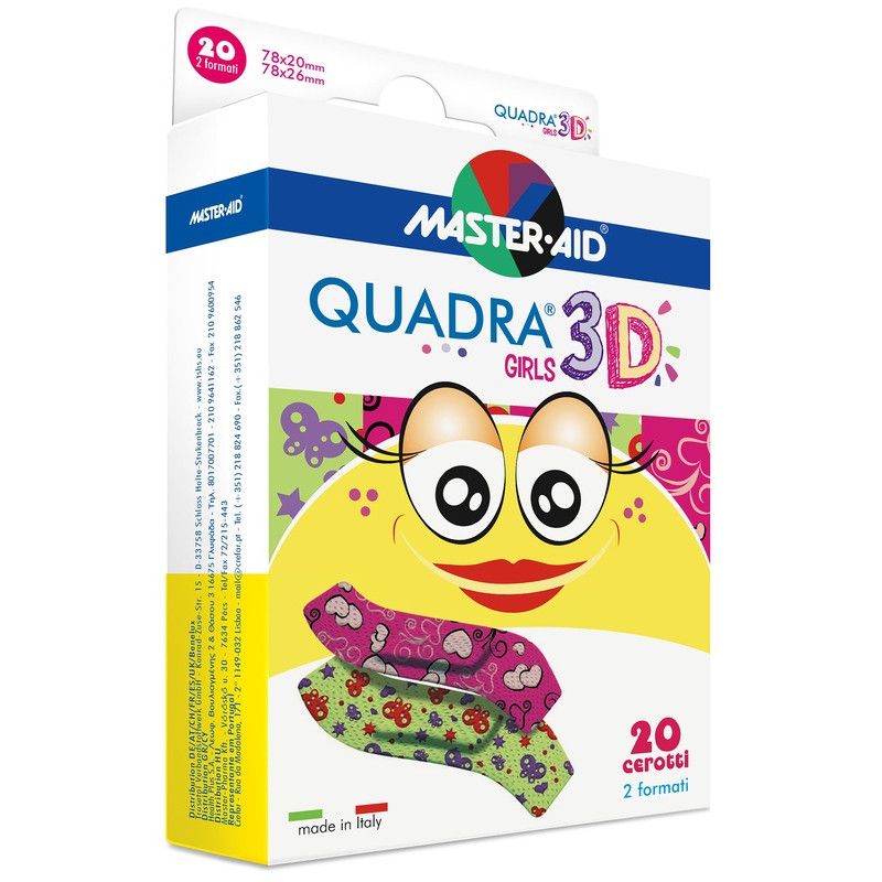 M-AID QUADRA3D CER GIRL ASSORT MASTER AID CUTIFLEX