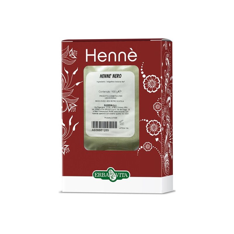 HENNE COLOR CAP NERO 100G ERBA VITA