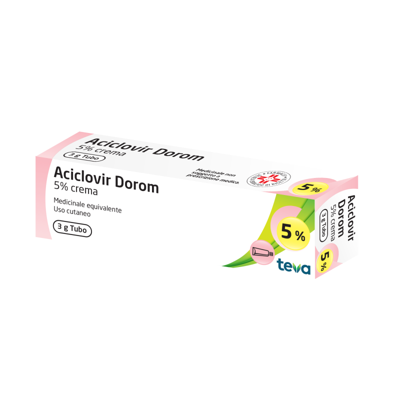 ACICLOVIR DOROM*CREMA 3G 5% TEVA