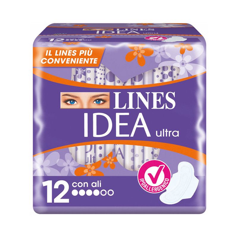 IDEA ULTRA GIORNO C/ALI 12PZ LINES E'