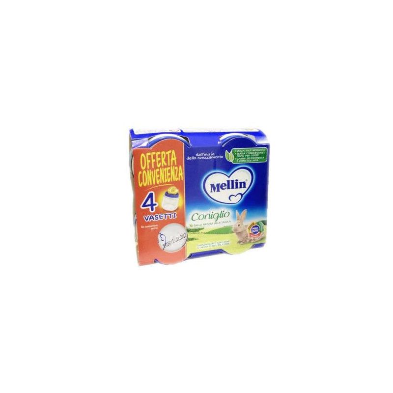 MELLIN OMOG CONIGLIO 4X80G MELLIN