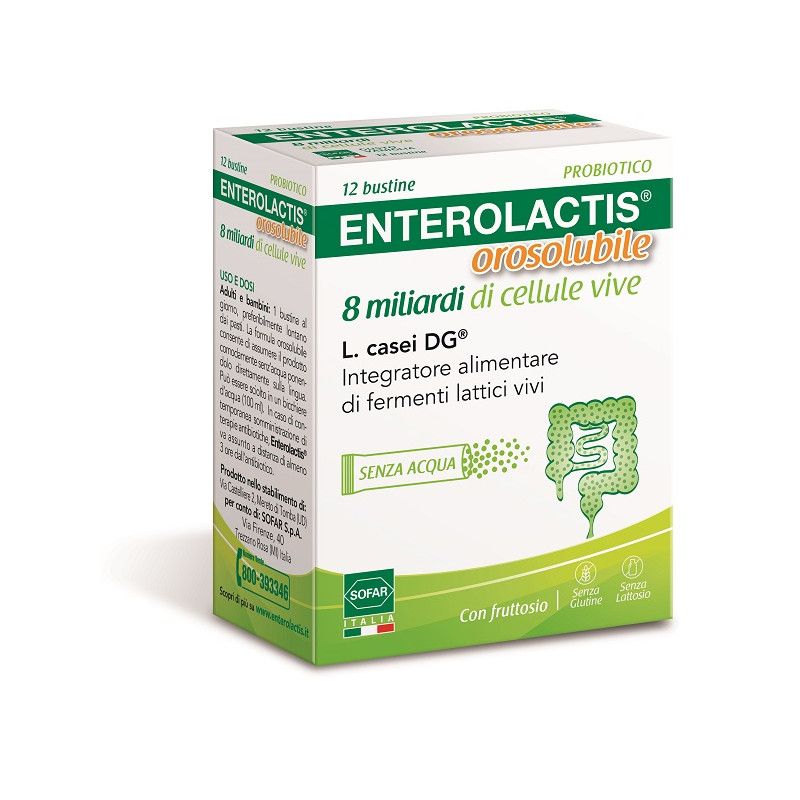 ENTEROLACTIS 8MLD 12BUST OROSO ENTEROLACTIS