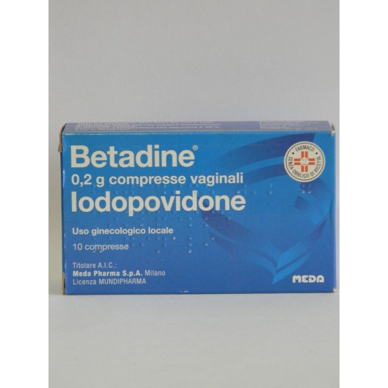 BETADINE*10CPR VAG 200MG BETADINE