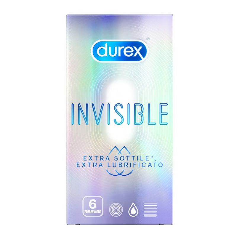 DUREX INVISIBLE EXTRA LUBR 6PZ DUREX