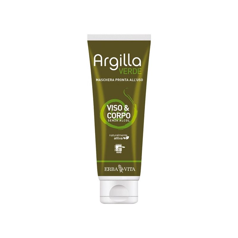 ARGILLA VERDE MASCHERA PRONTA ERBA VITA