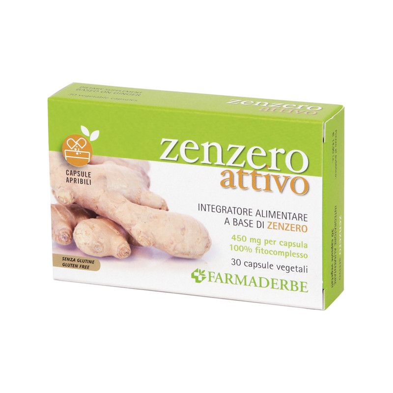 ZENZERO ATTIVO 30CPS VEGETALI FARMADERBE DEONAT FRESH