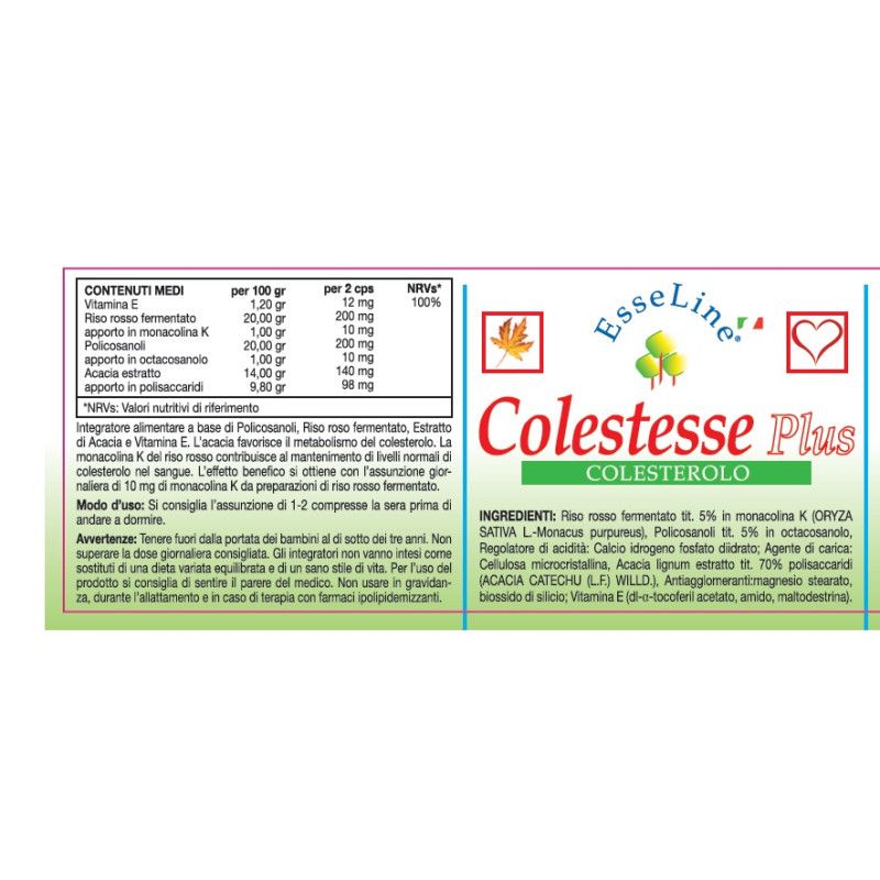 COLESTESSE PLUS 30CPR COLESTESSE