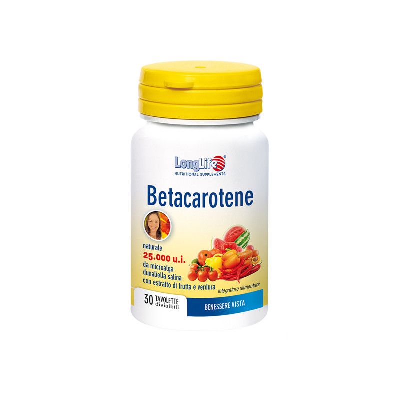 LONGLIFE BETACAROTENE 30CPR LONG LIFE