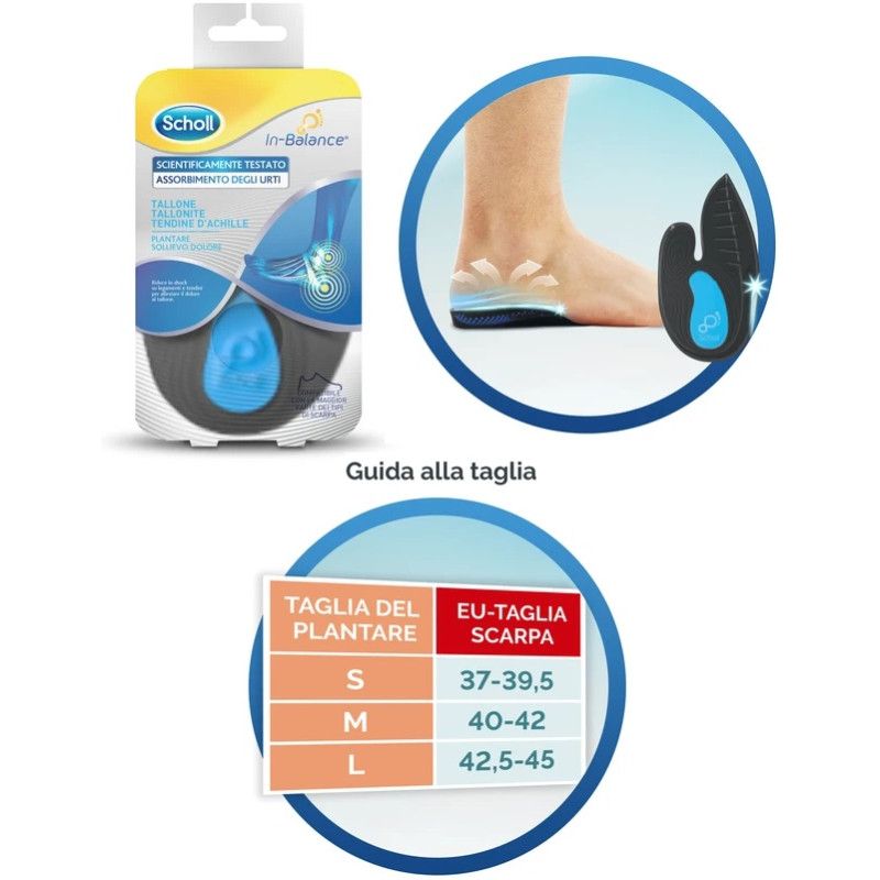 SCHOLL PLANTARE TALLONE L 2PZ SCHOLL'S