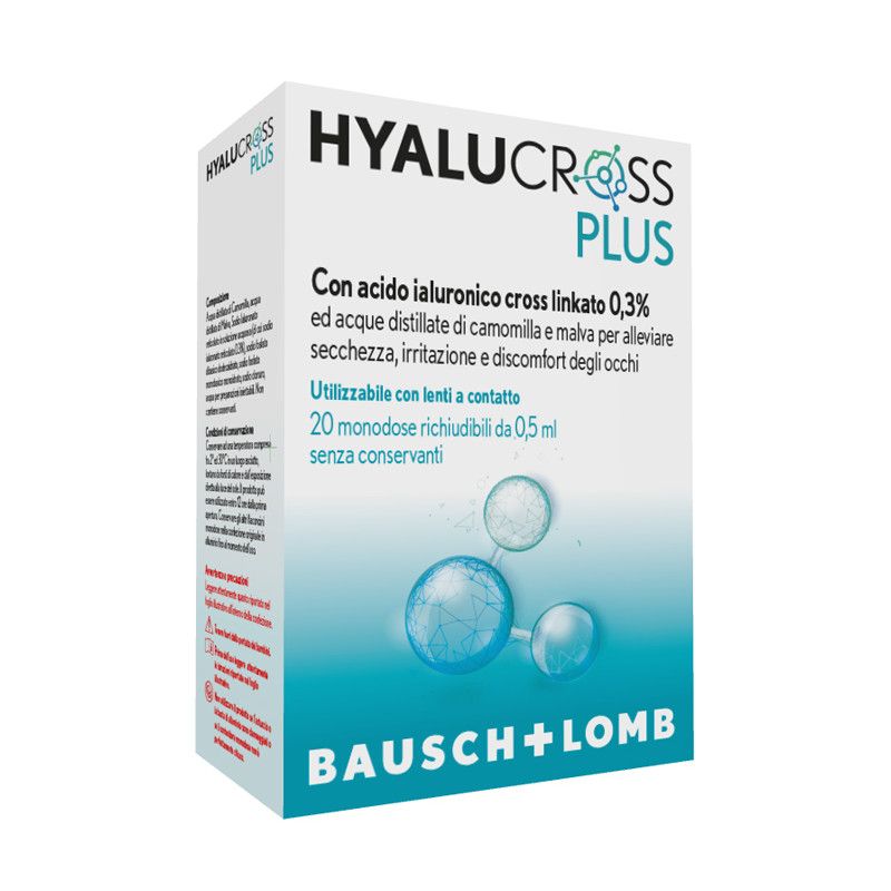 HYALUCROSS PLUS20FL MONOD0,5ML BAUSCH & LOMB-IOM