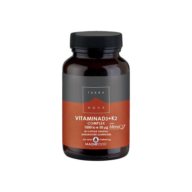 TERRANOVA VITAMINA D3+K2 50CPS 