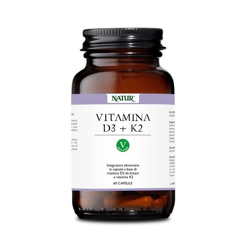 VITAMINA D3+K2 60CPS NATUR