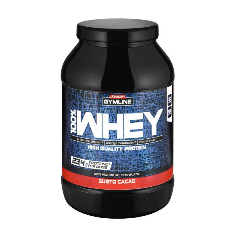 GYMLINE 100% WHEY C CACAO 900G 