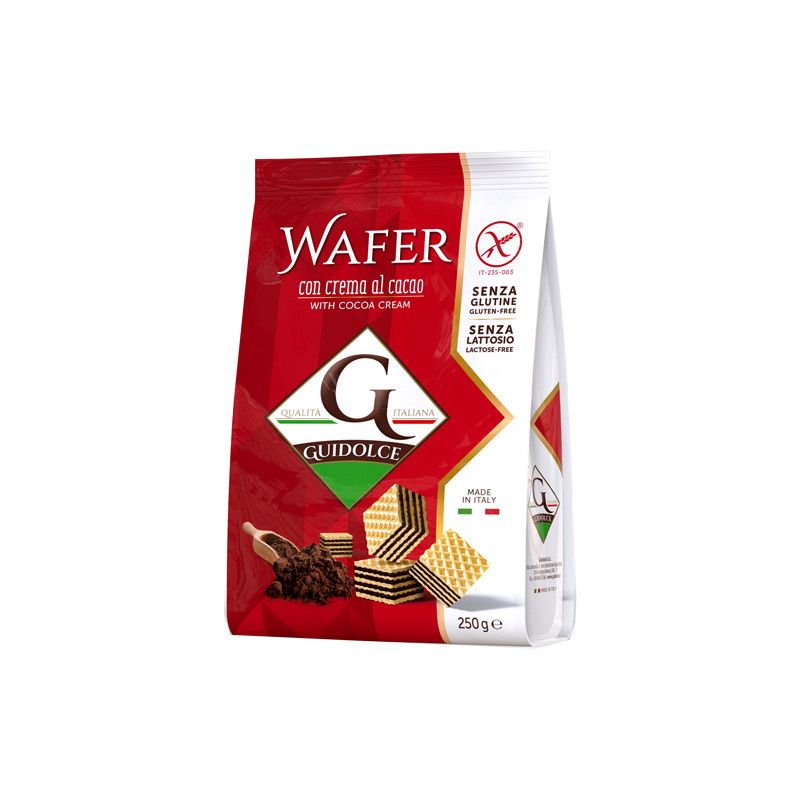 WAFER GUSTO CACAO 250G GUIDOLCE