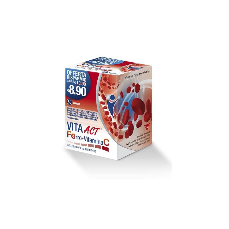 VITA ACT FERRO+VIT C 60CPS F&F