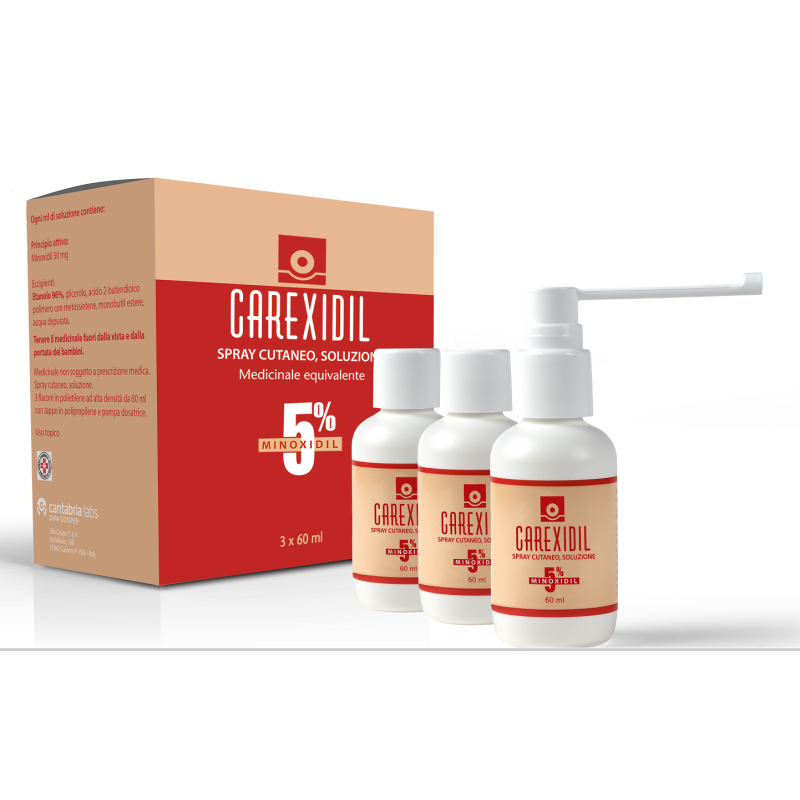 CAREXIDIL*3FL SOLUZ CUT 60ML5% CAREXIDIL