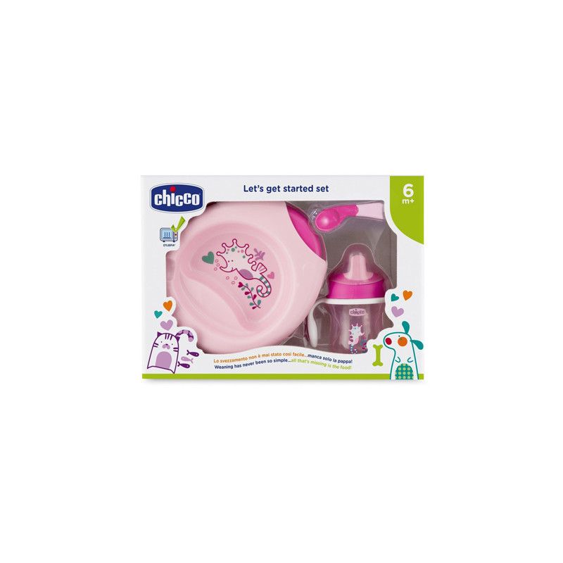 CH SET PAPPA 6M+ ROSA C/CUCCH CHICCO