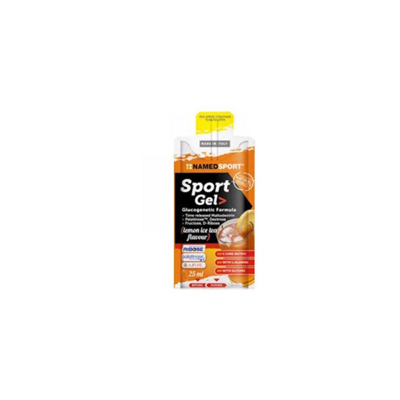 SPORT GEL LEMON ICE TEA 25ML NAMED