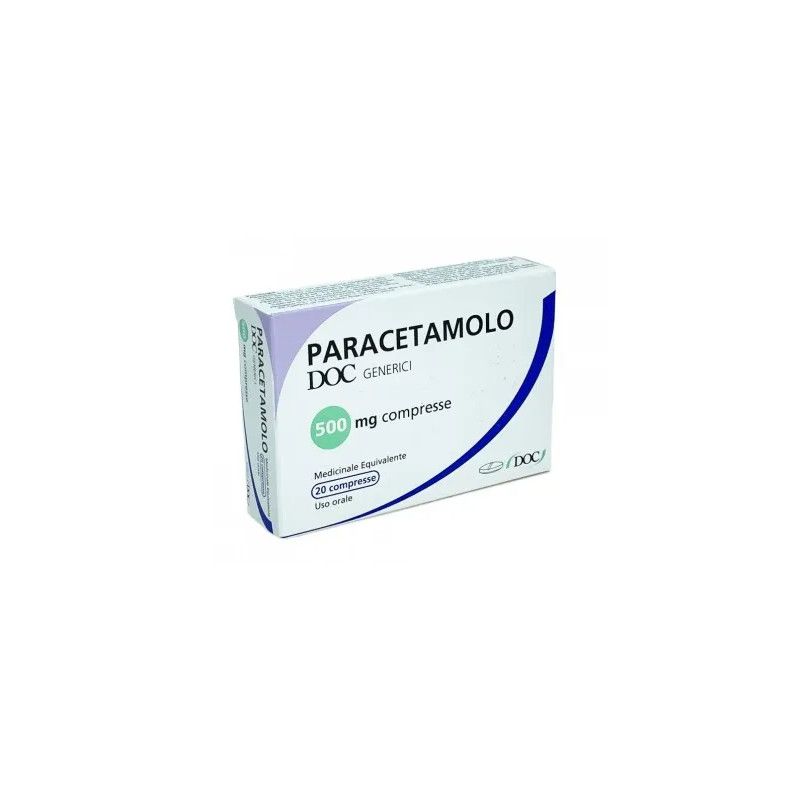 PARACETAMOLO DOC*20CPR 500MG DOC GENERICI