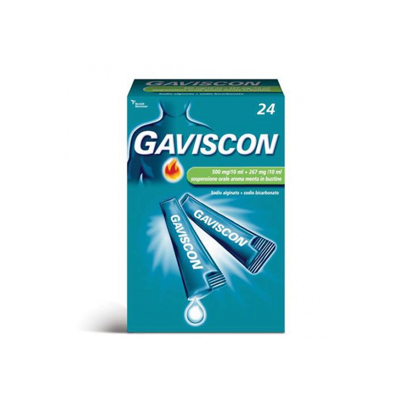 GAVISCON*24BUST 500+267MG/10ML GAVISCON BRUCIORE E INDIGESTIONE