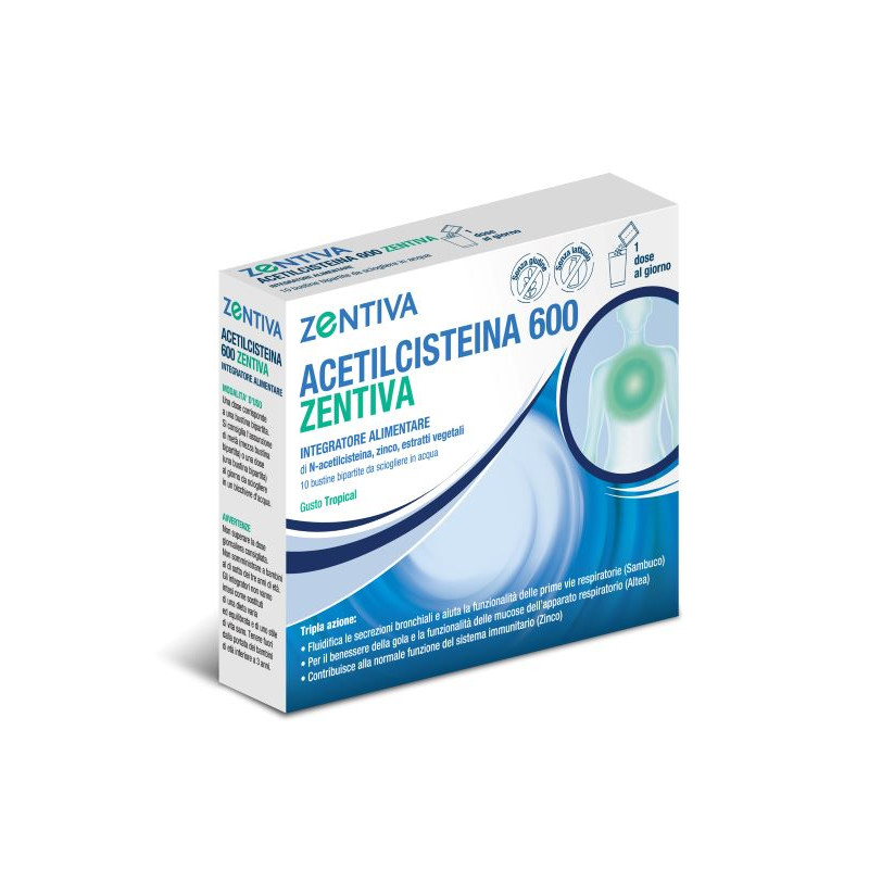 ACETILCISTEINA 600 ZENT 10BUST ZENTIVA