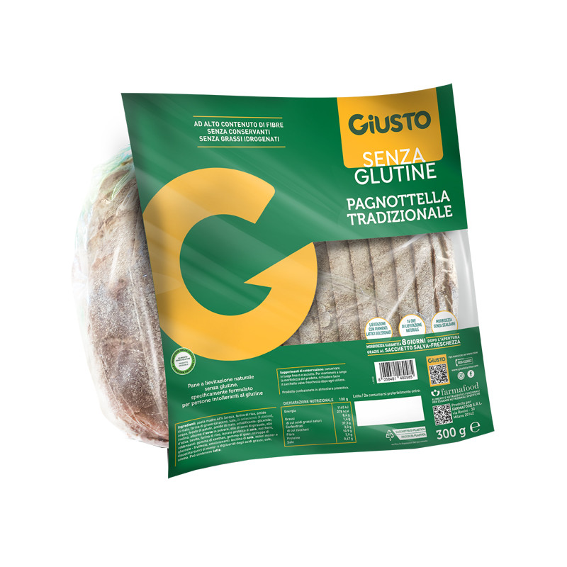 GIUSTO S/G PAGNOTTELLA 300G GIUSTO APROTEICO