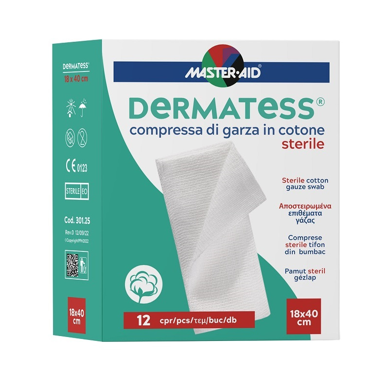 DERMATESS COT GARZA 18X40 12PZ PIETRASANTA PHARMA