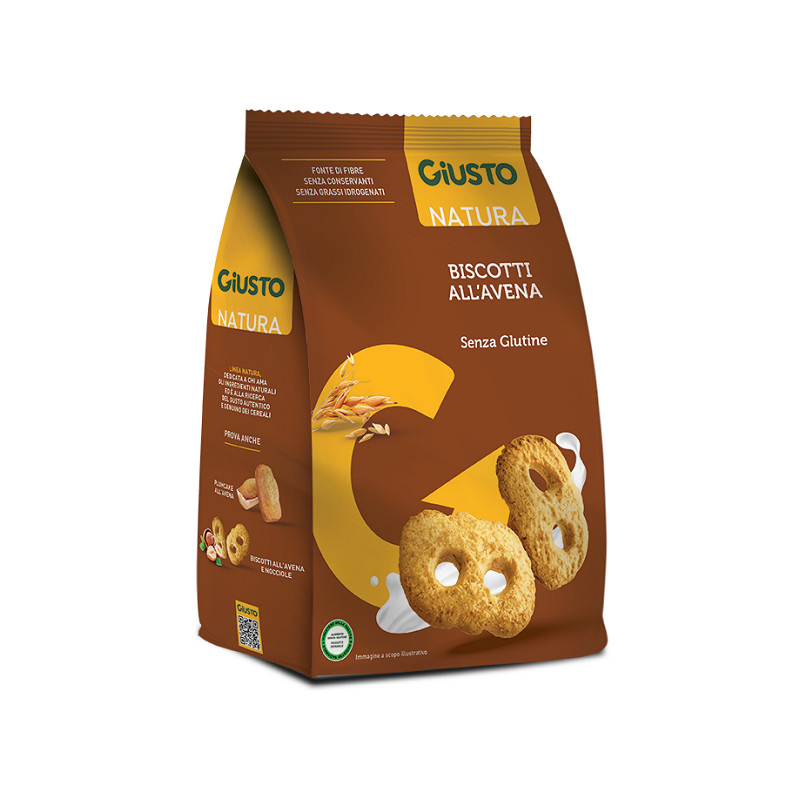 GIUSTO S/G BISCOTTI AVENA 250G GIUSTO APROTEICO