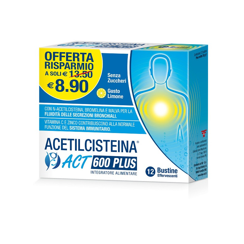 ACETILCISTEINA ACT 600 PLUS12B 