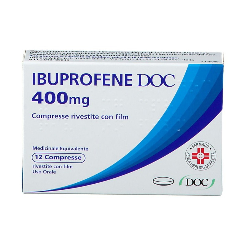 IBUPROFENE DOC*12CPR RIV 400MG DOC GENERICI