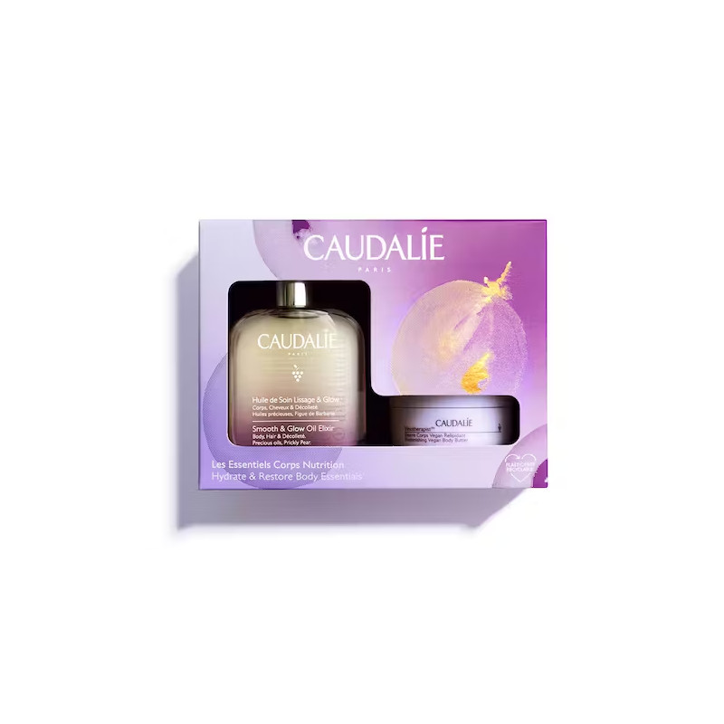 Caudalie Cofanetto Olio Corpo/Capelli 50ml + Burro Corpo 40ml CAUDALIE