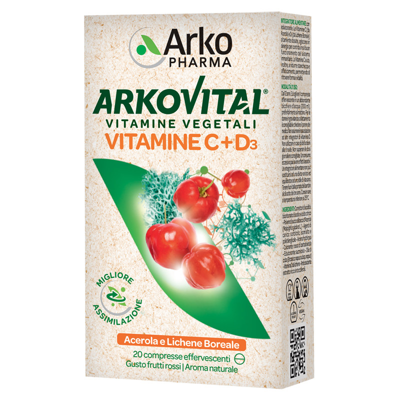 ARKOVITAL VITAMINE C+D3 20CPR ARKOFARM