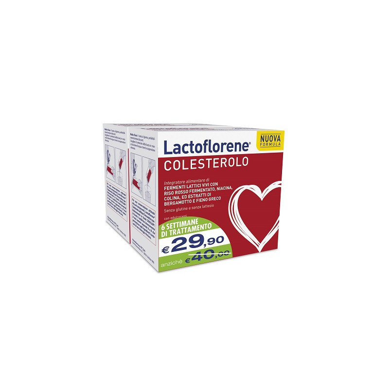 Lactoflorene Colesterolo Bipack 20+20 Bustine LACTOFLORENE COLESTEROLO