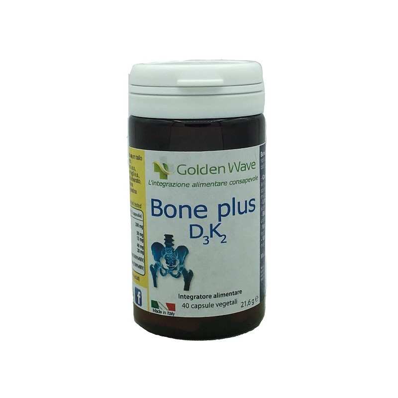 BONE PLUS D3K2 40CPS VEGETALI GOLDEN WAVE