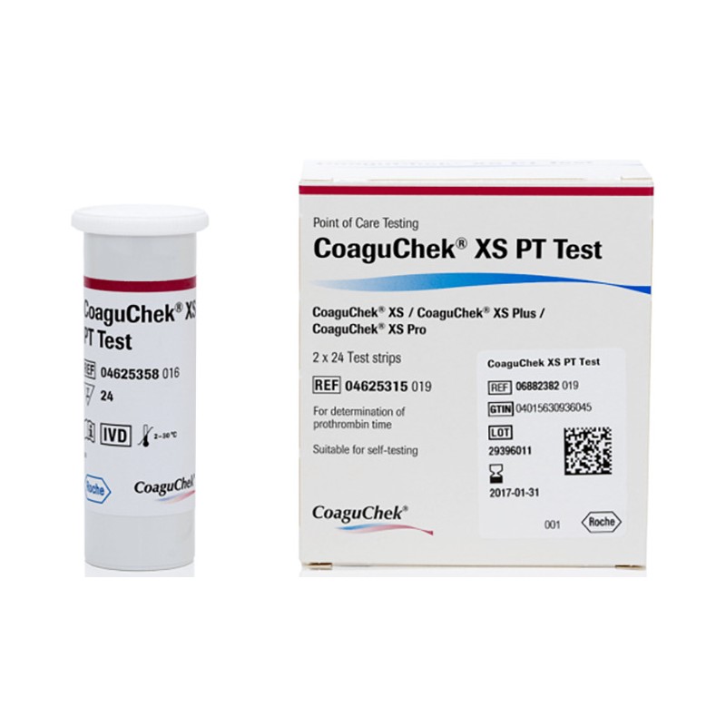 COAGUCHEK XS PT TEST 2X24STR 