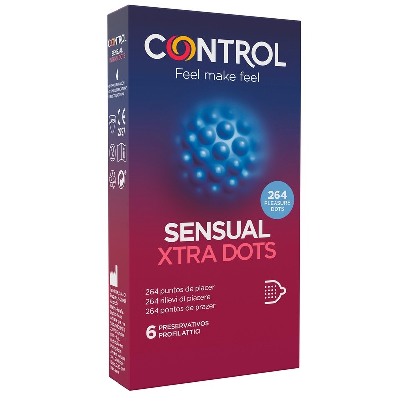 CONTROL SENSUAL XTRA DOTS 6PZ CONTROL FINISSIMO