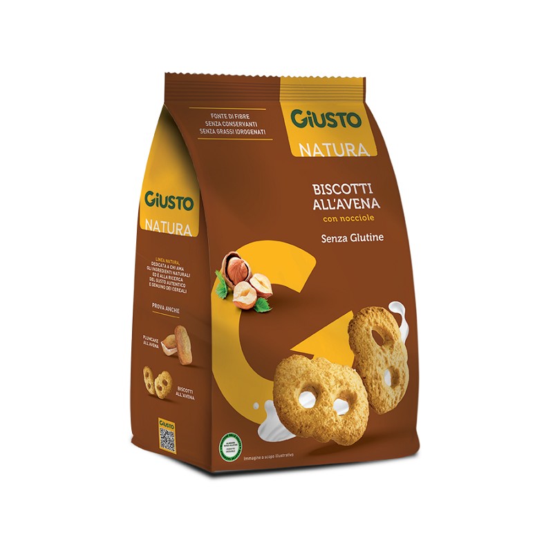 GIUSTO S/G BISCOTTI AVENA NOCC GIUSTO APROTEICO