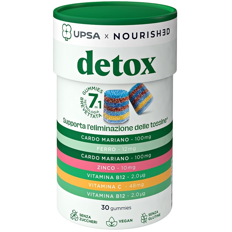 UPSA X NOURISHED DETOX 30GUM 